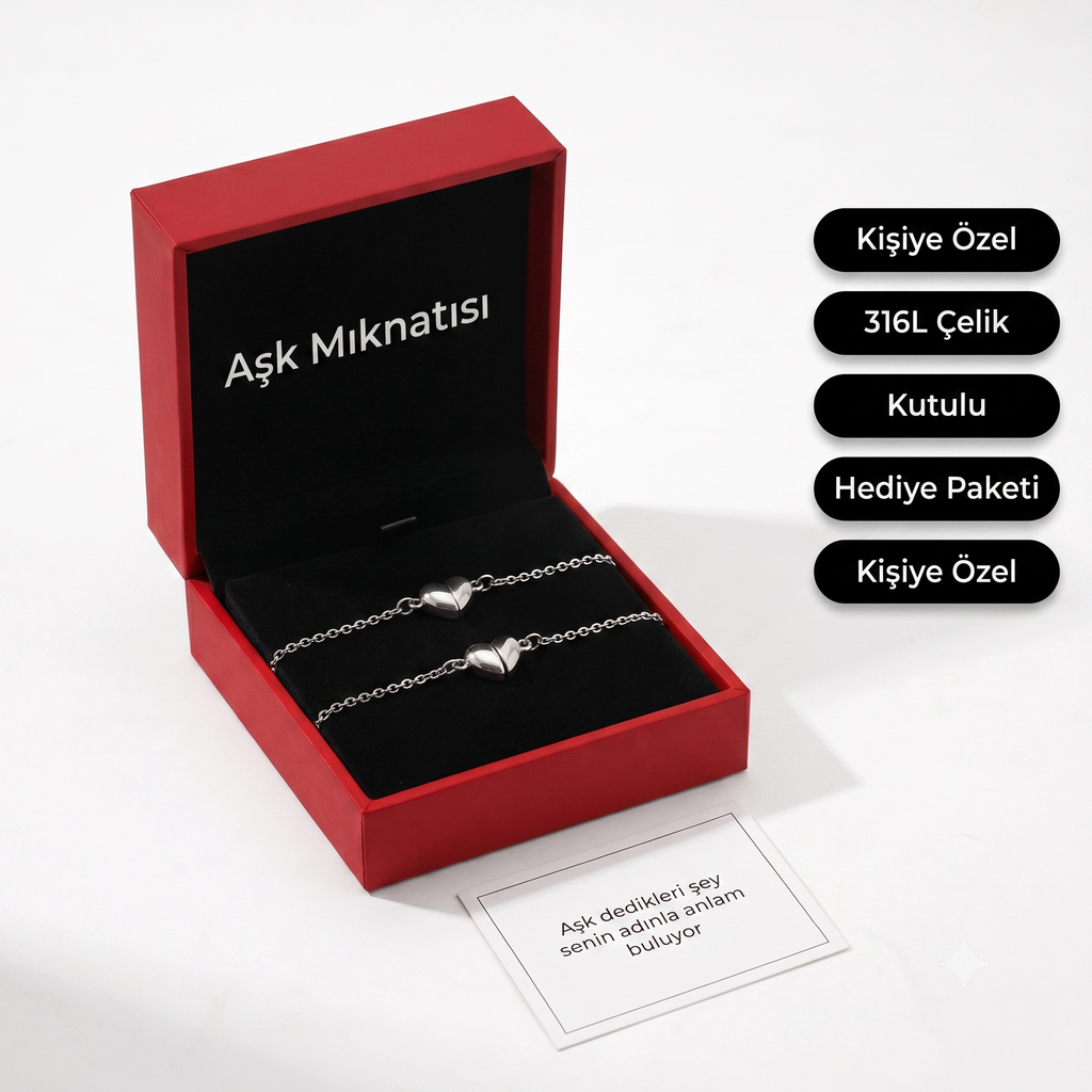 Mıknatıslı Çift Sevgili Bilekliği
