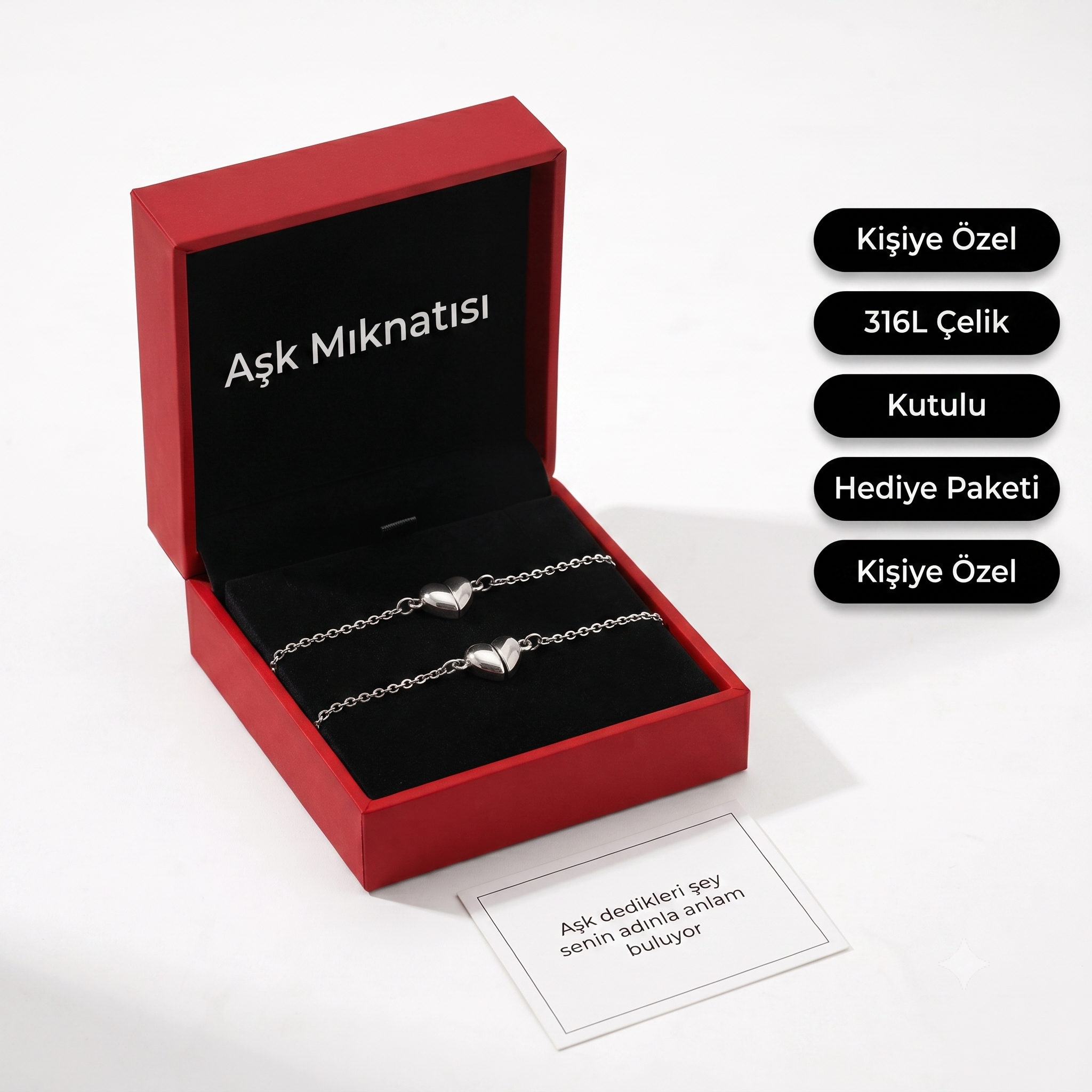 Mıknatıslı Çift Sevgili Bilekliği